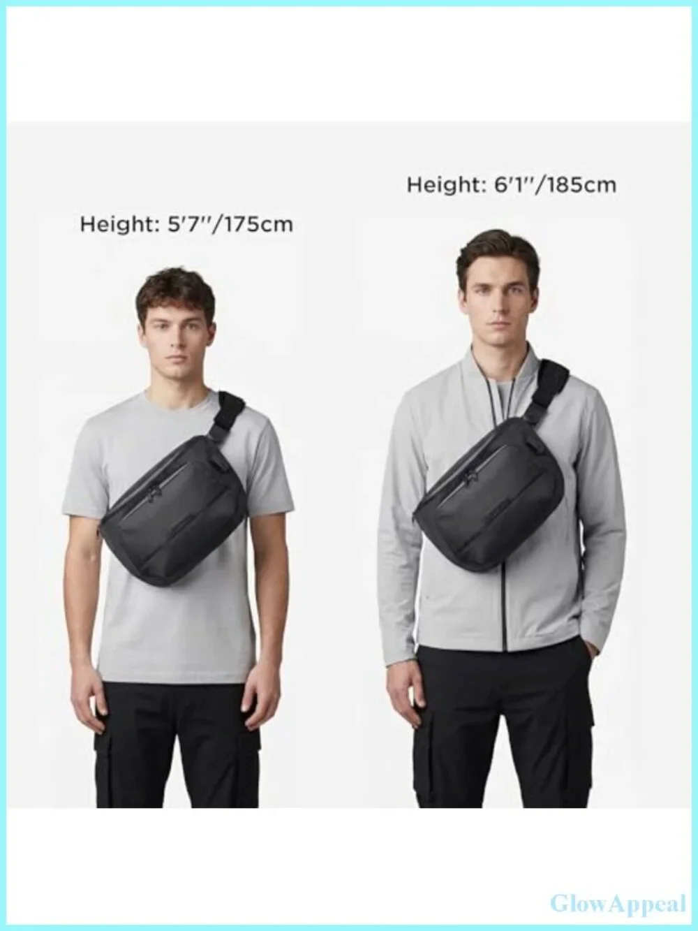 RFID-Blocking 8L Sling Bag Laptop Crossbody Water Resistant